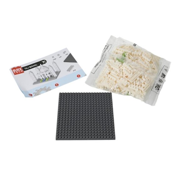 Block Tech Tiny Travel Mini Building Block Set Taj Mahal India NWT Decor Love - Picture 2 of 4